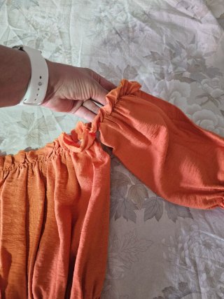 Top elegante naranja