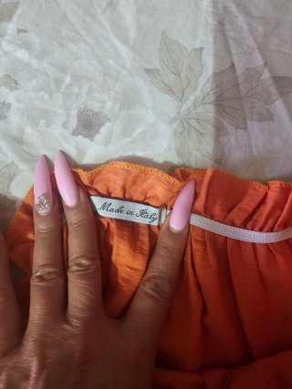 Top elegante naranja