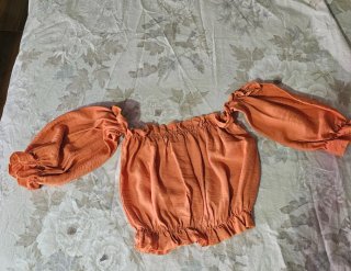 Top elegante naranja