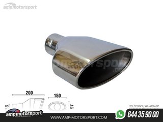 COLA DE ESCAPE TIPO RS4 LADO IZQUIERDO