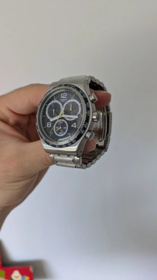 Reloj Swatch Sprinkled Water YVS411G Azul/Plata