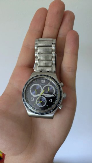 Reloj Swatch Sprinkled Water YVS411G Azul/Plata