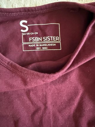 Camiseta tirantes FSBN burdeos