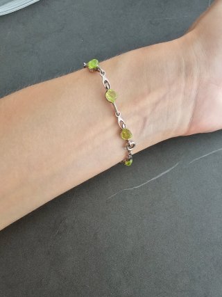 Bracciale Argento 925 e Peridoto