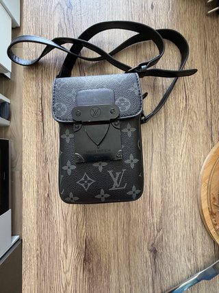 Portafoglio Verticale Louis Vuitton Nero