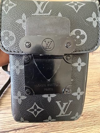 Portafoglio Verticale Louis Vuitton Nero