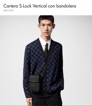 Portafoglio Verticale Louis Vuitton Nero