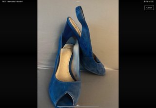 Zapatos tacón TopShop azul T.36