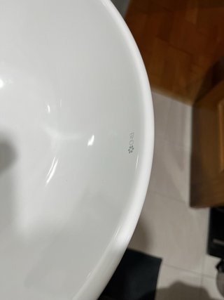 Lavabo de porcelana blanco