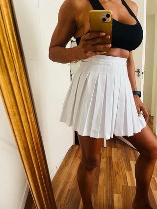 Minifalda Pull&Bear Blanca Talla S