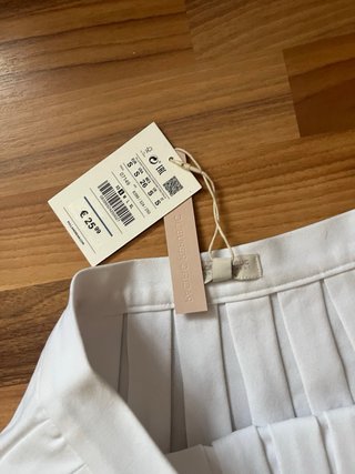 Minifalda Pull&Bear Blanca Talla S