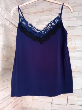 Top tirantes con encaje Paola Frani T. XS/S
