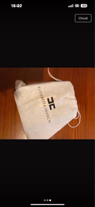 Borsa Elisabetta Franchi verde con catena oro
