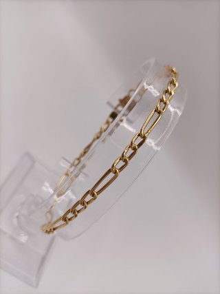 Pulsera Oro 18k - Figaro - 3,70gr - 18,50 ctms