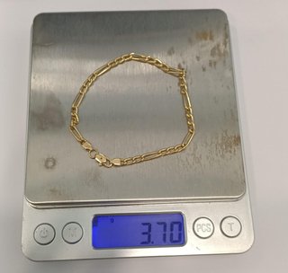 Pulsera Oro 18k - Figaro - 3,70gr - 18,50 ctms