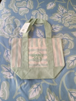 Bolsa Tote Mini Rayas Trader Joe's