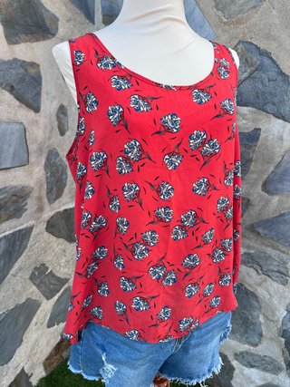 Blusa Atmosphere floral roja talla 44 (L/xl)