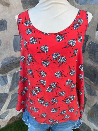 Blusa Atmosphere floral roja talla 44 (L/xl)