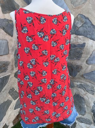 Blusa Atmosphere floral roja talla 44 (L/xl)