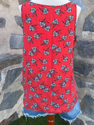Blusa Atmosphere floral roja talla 44 (L/xl)