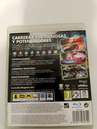 Blur PS3 Activision Videojuego Carreras