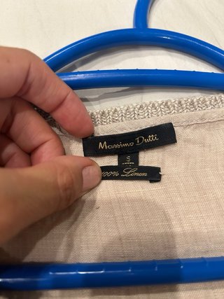 Vestido Massimo Dutti Beige Talla S