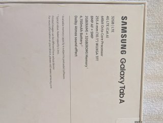 Samsung Galaxy Tab A 10 4G LTE Negra.