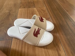 Chanclas Lacoste niña T.34 Beige/Blanco