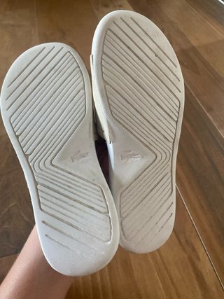 Chanclas Lacoste niña T.34 Beige/Blanco