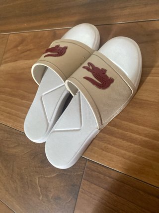 Chanclas Lacoste niña T.34 Beige/Blanco