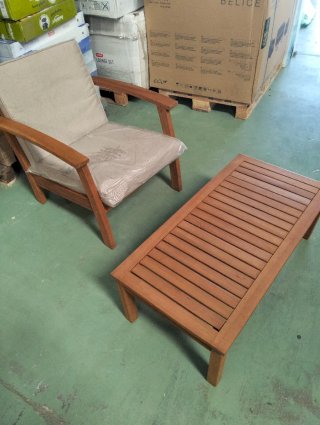 Sillón con mesa Jardín Chillvert Milán