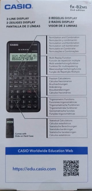 Calculadora Científica Casio fx-82 MS 2nd Ed.