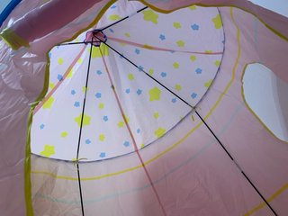 Carpa castillo infantil rosa