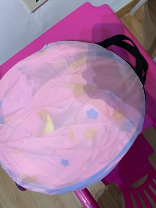 Carpa castillo infantil rosa