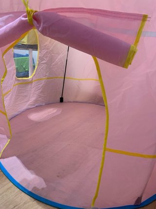 Carpa castillo infantil rosa