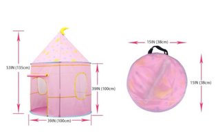 Carpa castillo infantil rosa