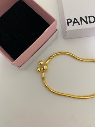 Pulsera Mickey Pandora Dorada para charms
