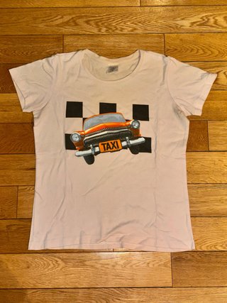 Camiseta Blanca Taxi Retro Talla M Stedman