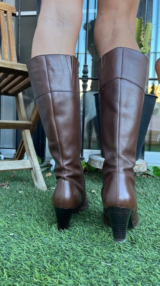 Botas de piel marrones talla 40