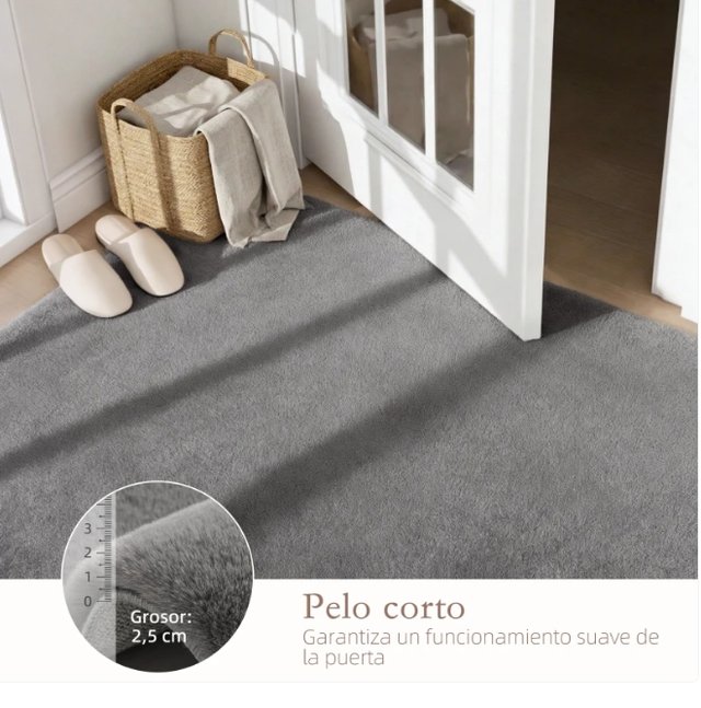 Alfombra Salón 160x230 cm Gris