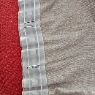 Urge por mudanza!!! Cortina beige transparente