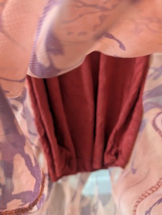 Vestido midi tul estampado floral S M