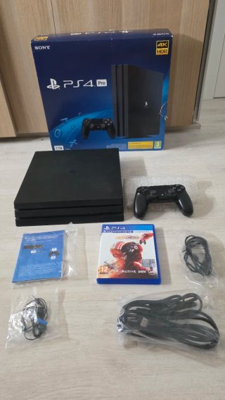 PS4 Pro 1TB + Juego + Mando original + Caja