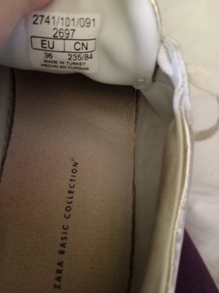 Zapatillas Zara doradas T36