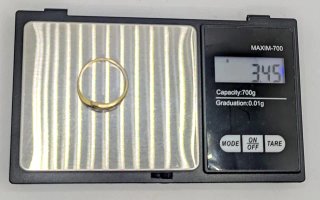 Anillo Oro 18k Diamantes 3.45g T-25