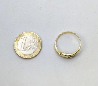 Anillo Oro 18k Diamantes 3.45g T-25