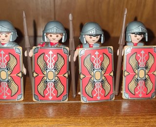 Lote 7 Playmobil Romanos + 2 Airgamboys
