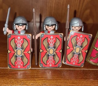Lote 7 Playmobil Romanos + 2 Airgamboys