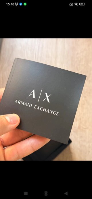 Reloj Armani Exchange Negro y Plateado