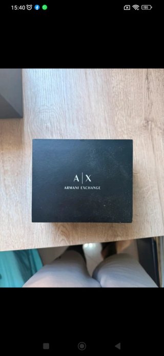 Reloj Armani Exchange Negro y Plateado